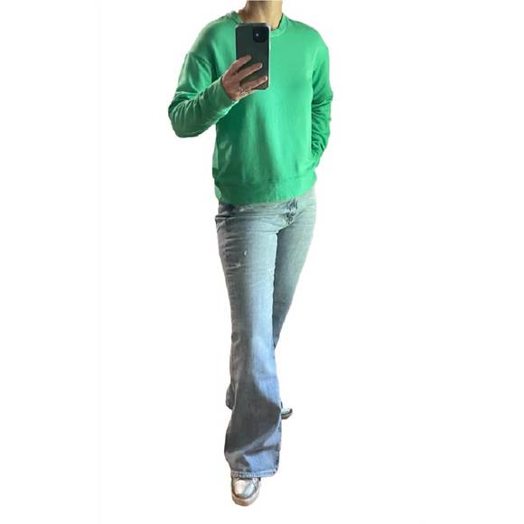 NEW STATESIDE softest fleece crewneck pullover in jade - Picture 2 of 2